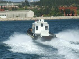 
									12M HDPE POLICE BOAT full								