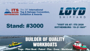 LOYD Shipyard at ITS 2026 — Stand 3000 Gothenburg banner